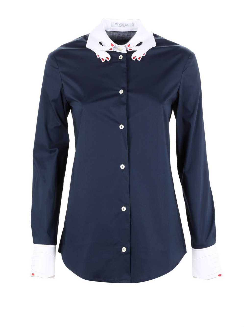 VIVETTA Hand Embroidery Regina Shirt - Black - Sz 38 / 2